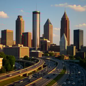 photographic City View of Atlanta