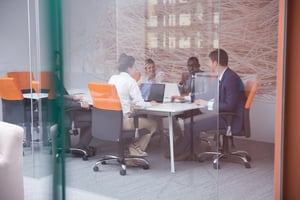 young business people group have meeting and working in modern bright office indoor-1